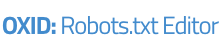 Robots.txt Editor für die OXID eShop Administration